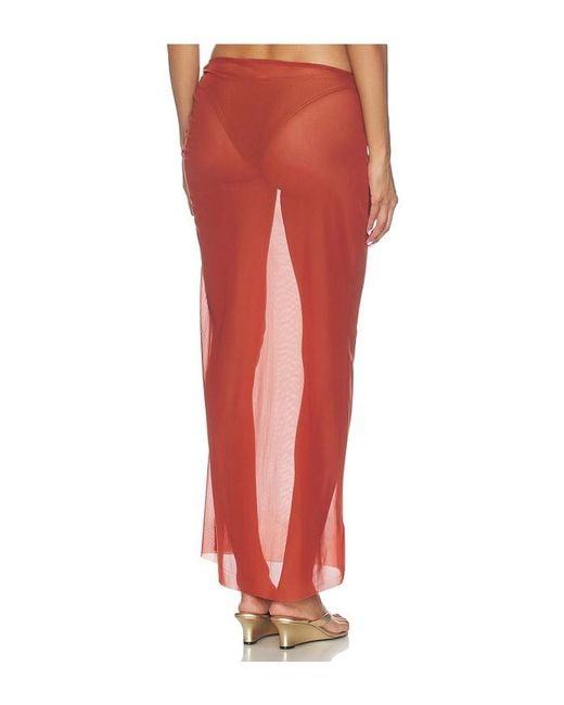 Bondeye Orange Claudia Maxi Skirt