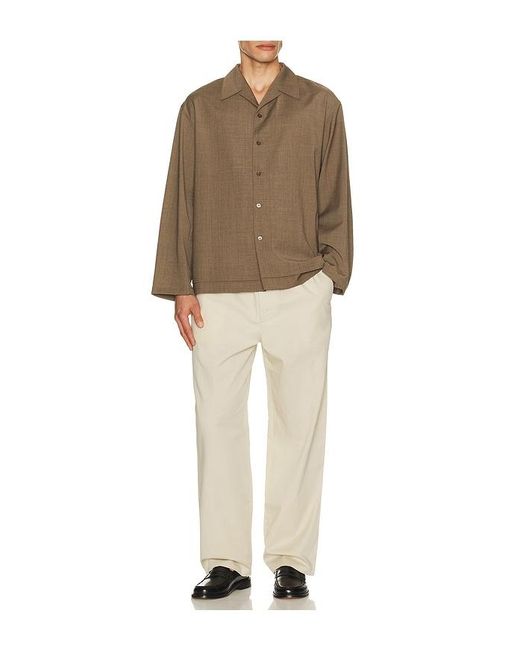 FRAME Natural Relaxed Cotton Trousers for men