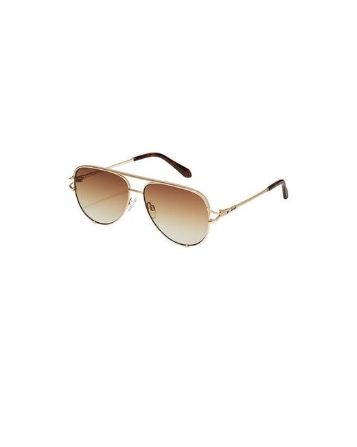 Quay White High Key Twist Sunglasses