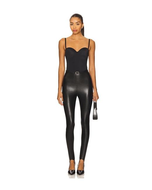 Commando Black Lederleggings
