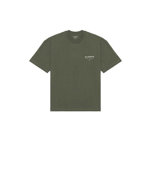 AllSaints Green Underground Tee for men