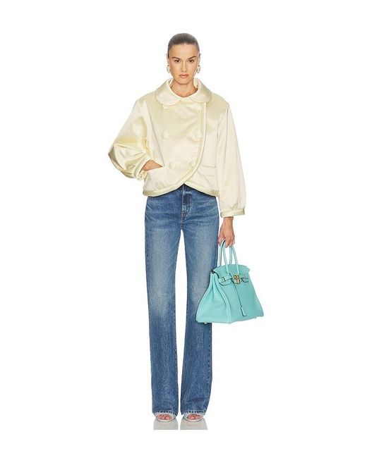 Helsa Natural Sateen Puff Jacket