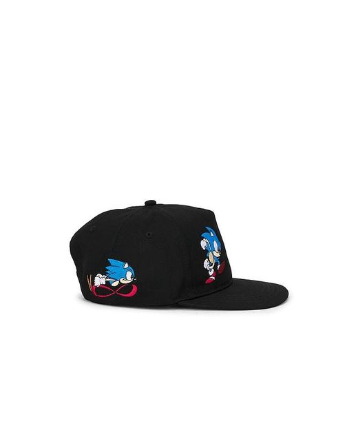 Market Black X Sonic Run 5 Panel Hat for men