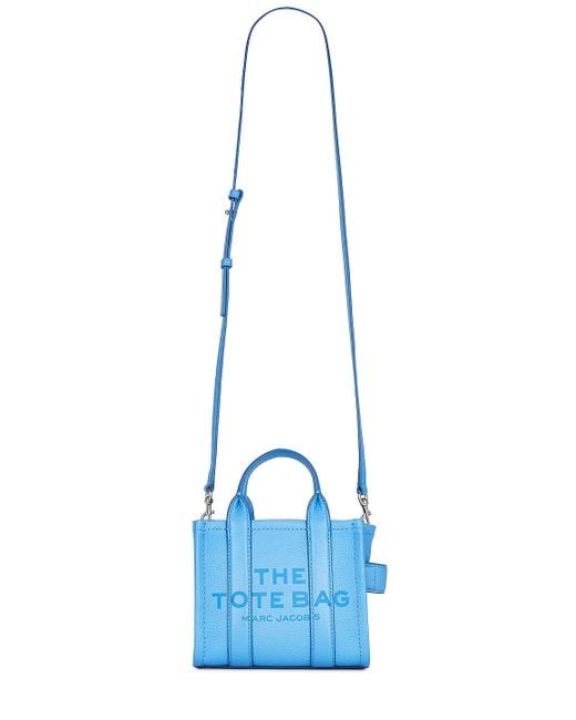 Marc Jacobs Blue The Leather Micro Tote Bag