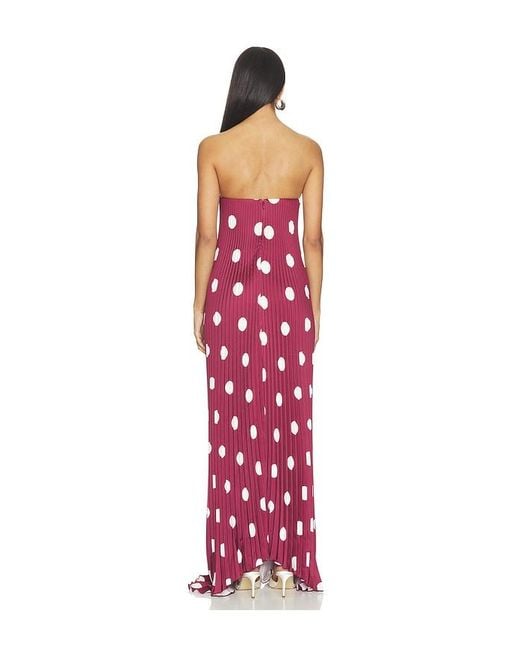 L'idée Red Black Tie Gown