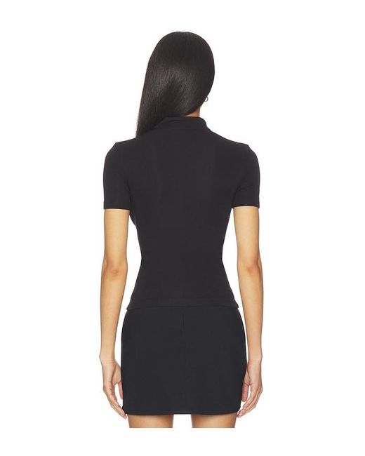 SAU LEE Black Timo Jersey Top