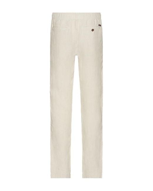 Faherty Brand Natural Linen Drawstring Pant for men