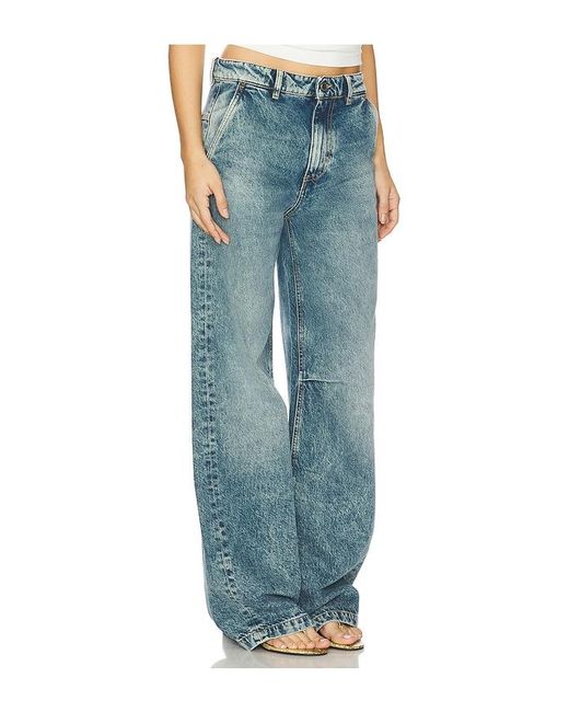 ICON DENIM Blue Ava Wide Leg Jeans