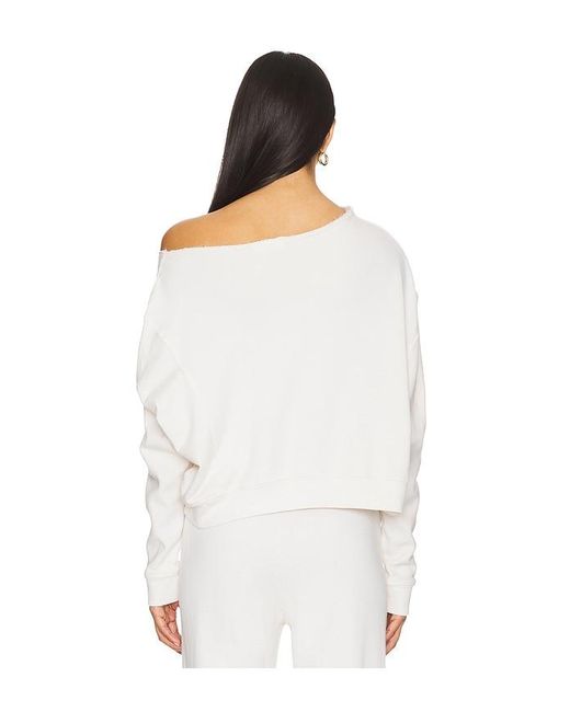 Lamade White Maggie Off Shoulder Pullover