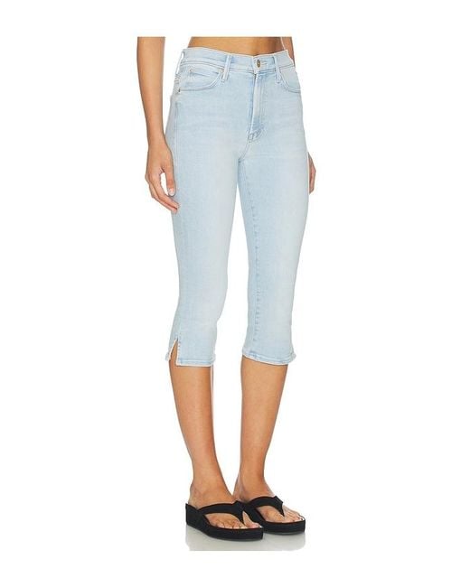 Mother Blue The Stunner Zip Bunny Snip Jeans