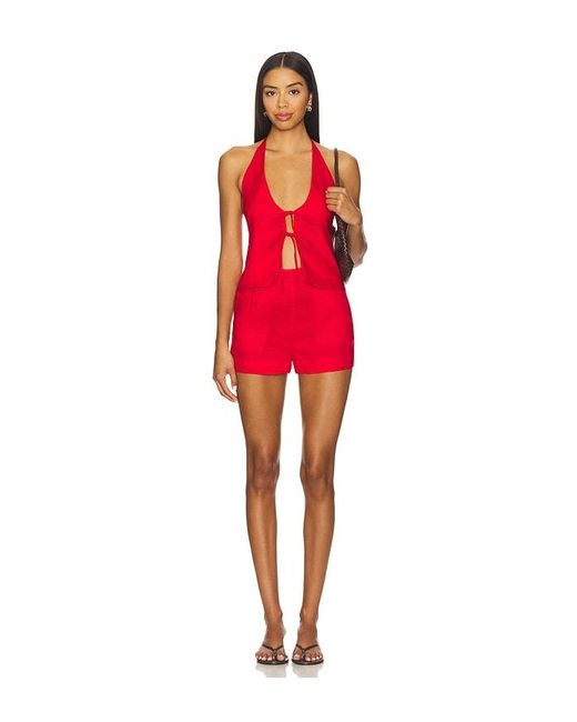 LSPACE Red April Top