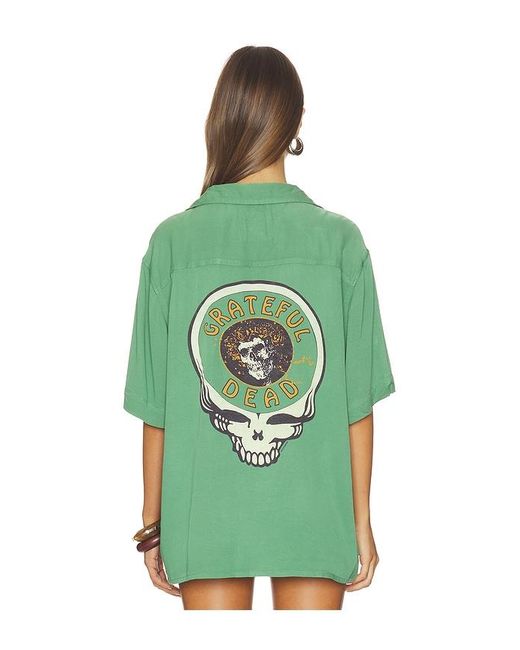 Junk Food Green Grateful Dead Skull The Camp Shirt