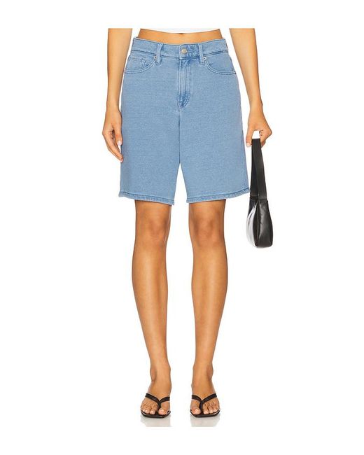GOOD AMERICAN Blue Jeanius Good Ease Bermuda Shorts