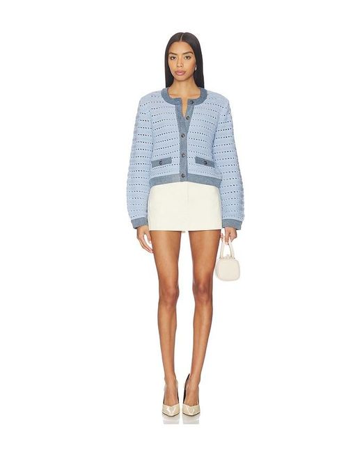 Steve Madden Blue Cassette Cardigan
