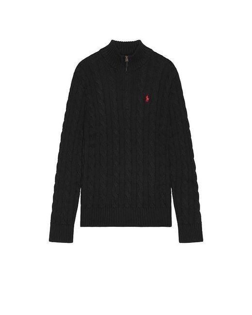 Polo Ralph Lauren Black Long Sleeve Pullover for men