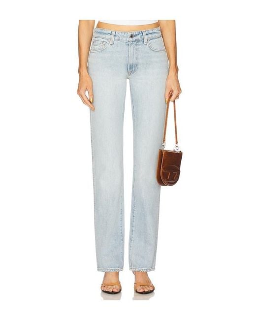 GRLFRND Blue Sara Low Rise Slim
