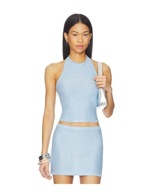 Lovers + Friends Blue Dahlia Top