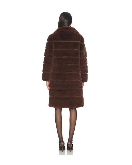 Generation Love Brown Christie Faux Fur Coat