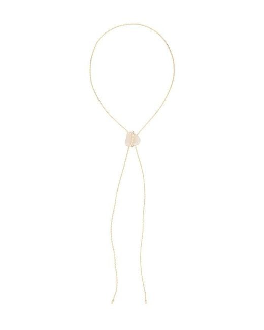Ettika White Solstice Bolo Necklace