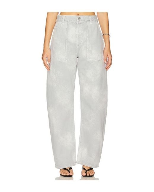 Agolde White Sefton Pant