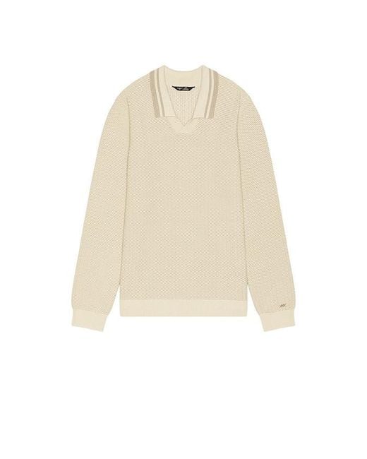 Rhone Natural Back Nine Knit Polo for men