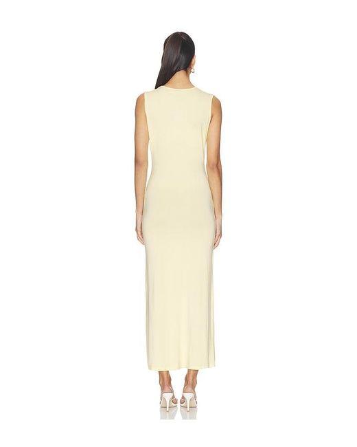 Artless White Tate Plunge Midi Dress