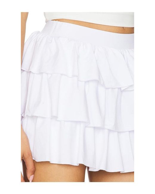 MORE TO COME White Charlotte Mini Skirt