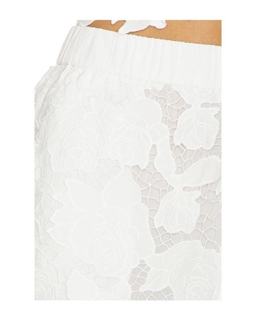 L'Agence White 'Agence Laina Pull On Eyelet Short
