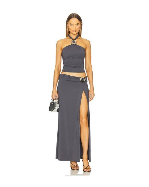 Runaway the Label Blue Indiana Halter Top