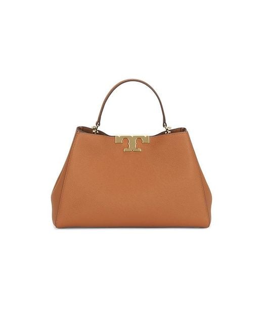 Tory Burch Brown Eleanor Soft Satchel Bag