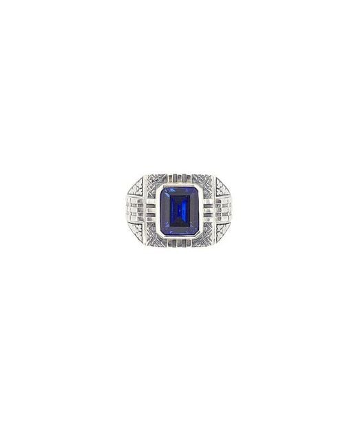 Maple Ring Gazzi in Blue für Herren