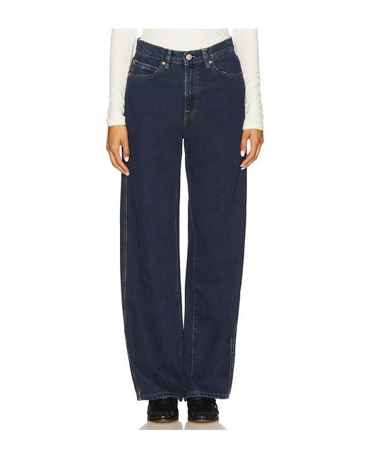 DL1961 Blue Kaylen High Rise Soft Curve Straight Jeans