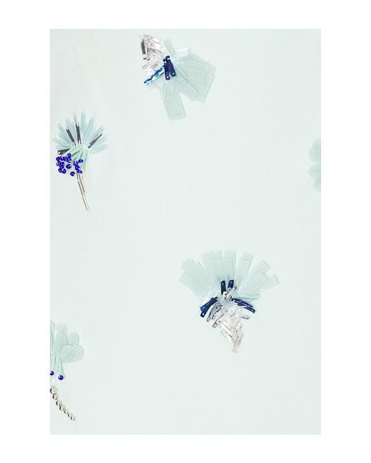 Jonathan Simkhai Blue Ella Embellished Mini Dress