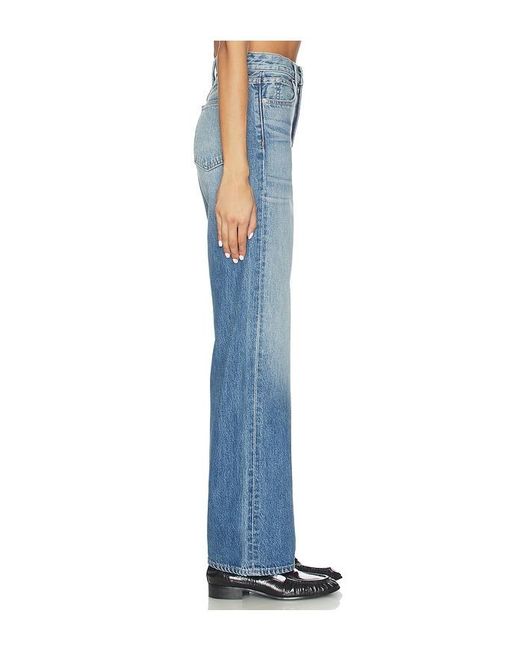 SLVRLAKE Denim Blue Grace Wide Leg Jeans
