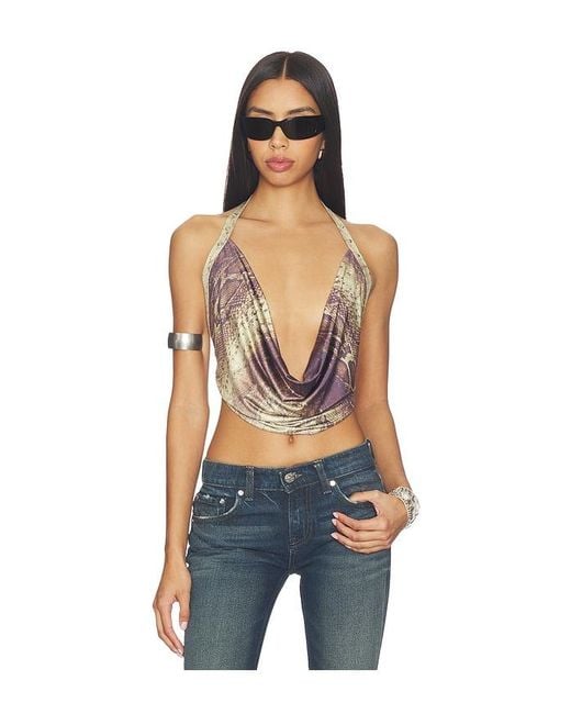 I.AM.GIA Blue Sasha Top