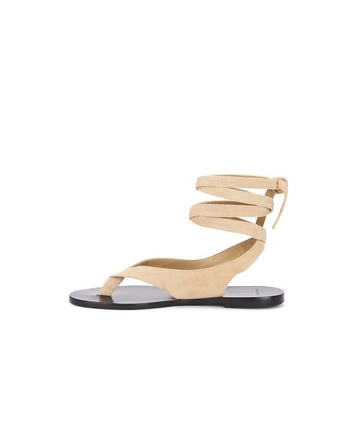 Black Suede Studio White Tres Sandal