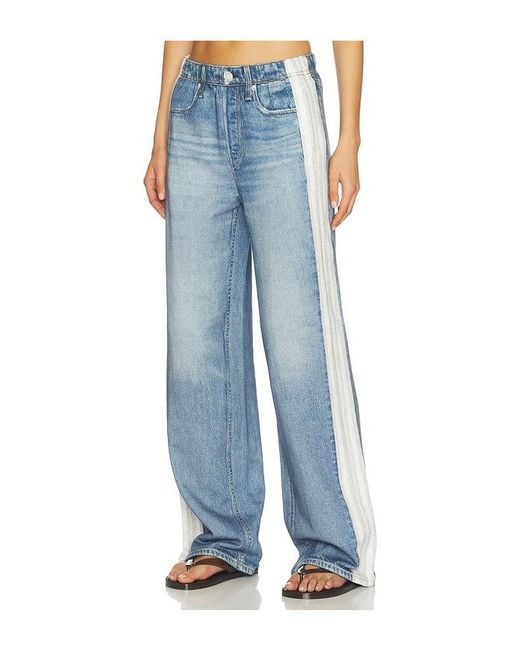 Rag & Bone Blue Rb Miramar Terry Wide Jeans