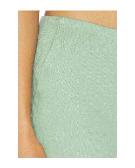 Theory Green Capri Linen Viscose Pants