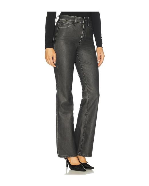 GOOD AMERICAN Black Good Classic Bootcut Faux Leather Pants