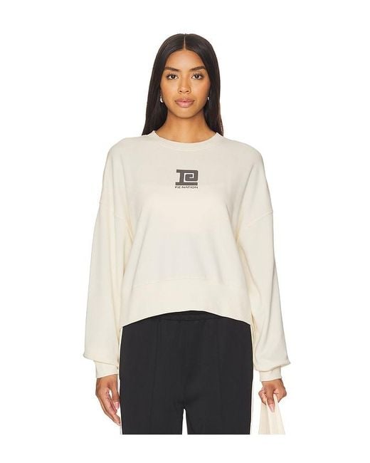 P.E Nation White Medely Sweatshirt