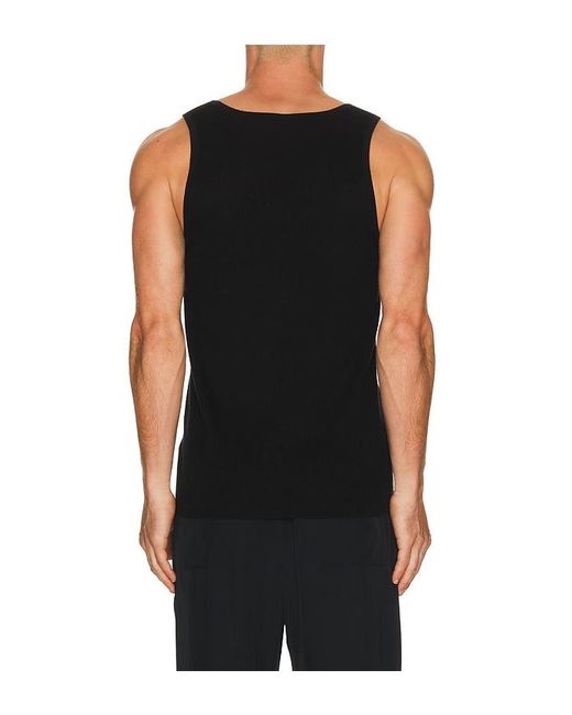 Jonathan Simkhai Black Idris Ribbed Tank for men