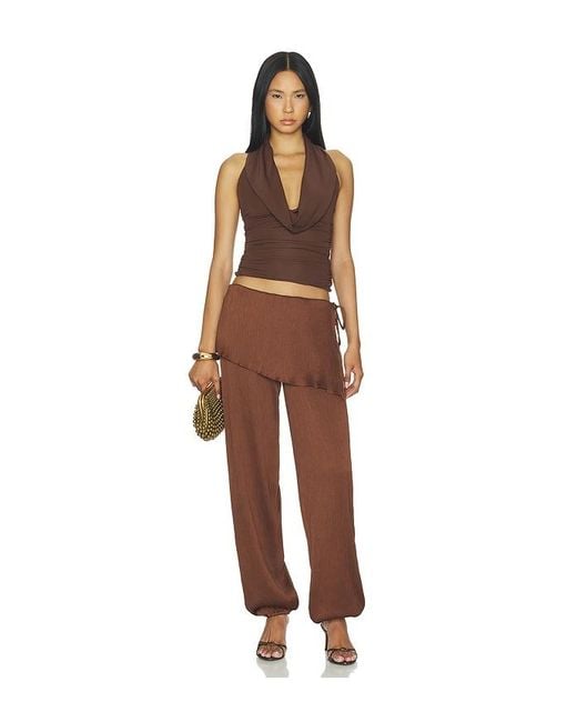 Lovers + Friends Brown Ryder Pant