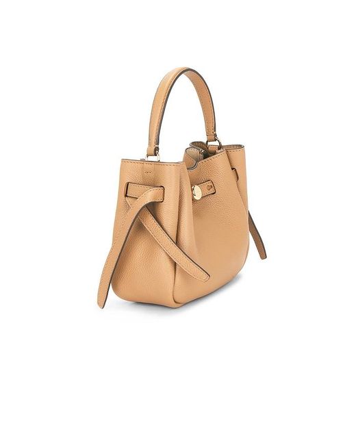 Tory Burch Natural Romy Mini Bucket Bag
