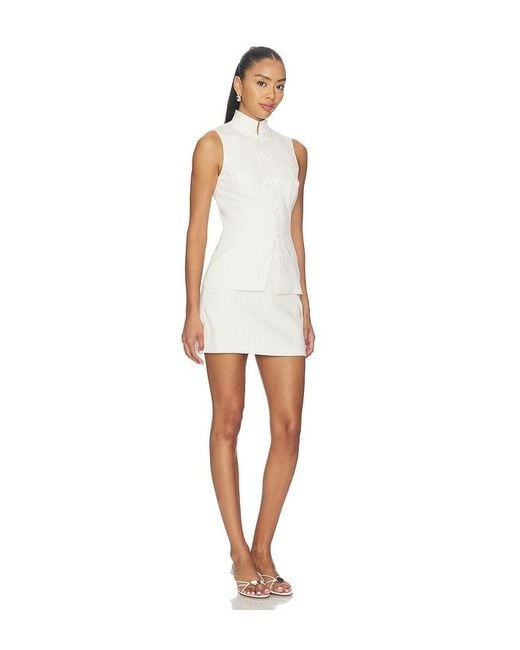 Amanda Uprichard White Avya Dress