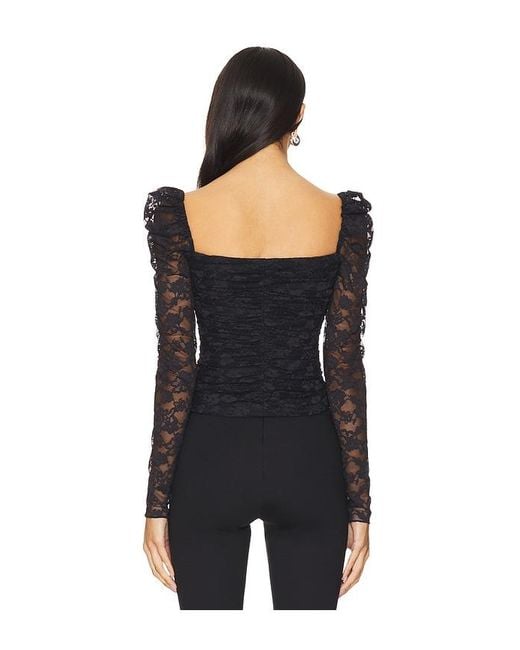 MAJORELLE Black Ava Top
