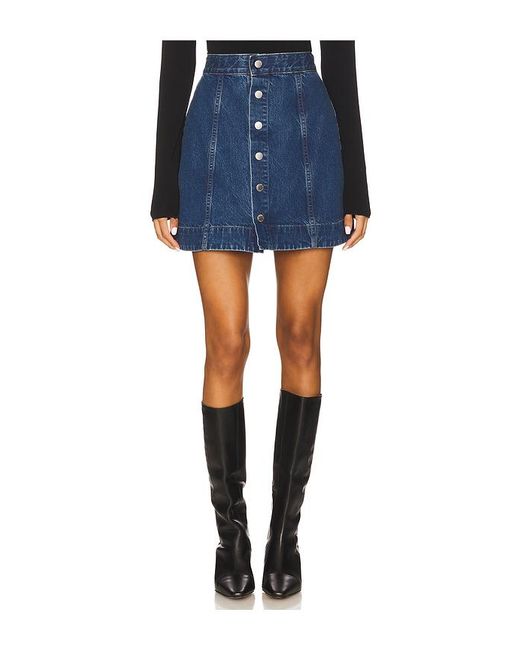 Falda Evie En Color Azul Talla (También En 26, 27, 30, 31) AG Jeans de color Blue