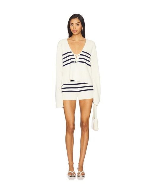 SER.O.YA Blue Andrie Knit Shorts