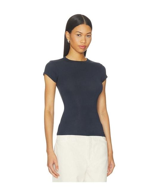GRLFRND Blue Crew Neck Slim Fit Tee