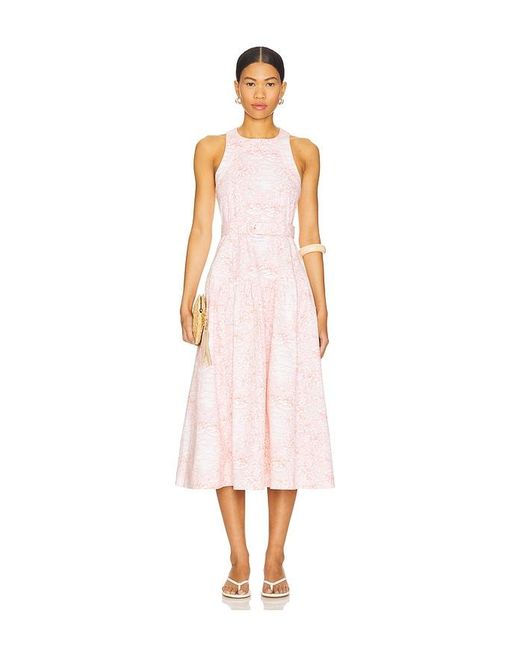 Cinq À Sept White Scenic Toile Zoey Dress