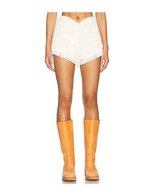 Lovers + Friends White Skorts Andi